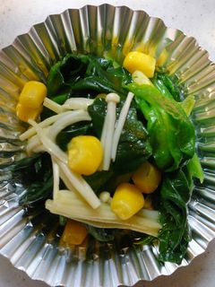 ほうれん草とえのきのバター炒め☆-レシピのメイン写真