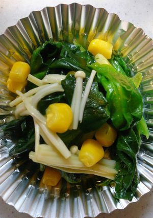 ほうれん草とえのきのバター炒め☆-レシピのメイン写真