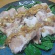 茹で豚&熟味酢オニオンソース