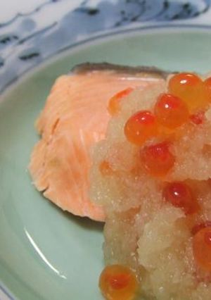 美味し～い♪鮭のおろし南天♪いくらも一緒-レシピのメイン写真