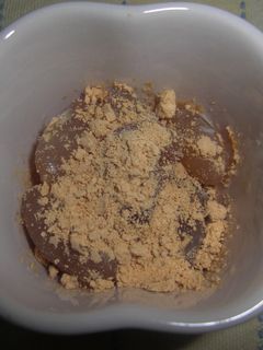 お豆~のおやつ★甘納豆の豆乳煮きな粉がけ-レシピのメイン写真