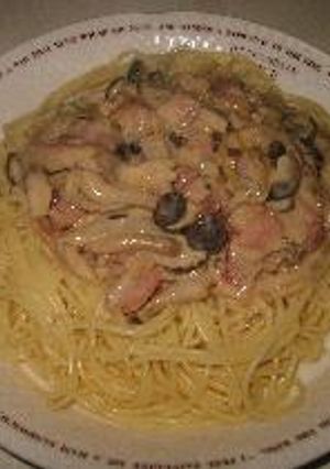 キノコとベーコンのスパゲッティ-レシピのメイン写真
