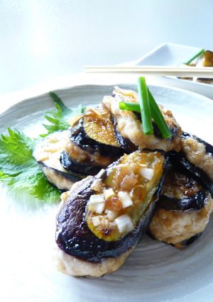なすの鶏肉挟み焼＊香味あじ＊-レシピのメイン写真