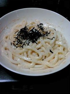 めんたいマヨうどん-レシピのメイン写真
