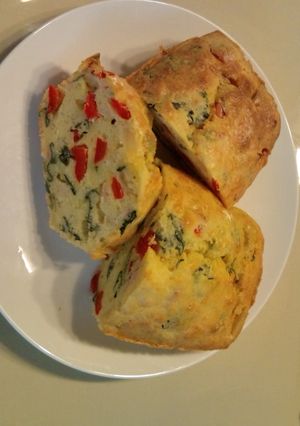 ハムと野菜のケークサレ-レシピのメイン写真