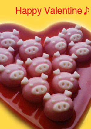 かわいすぎるっ☆簡単友チョコ〜ぶた編〜-レシピのメイン写真