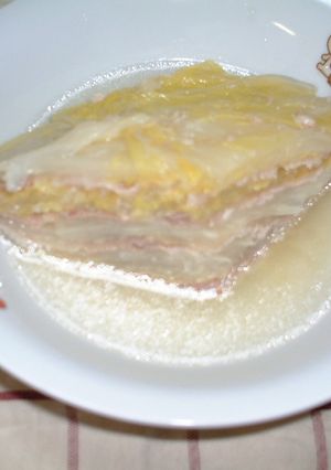 レンジde白菜と豚バラの重ね蒸し-レシピのメイン写真