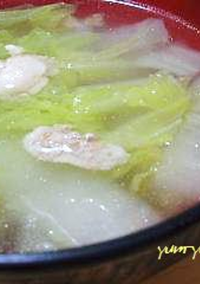 冷え症さんに♪白菜と豚肉の塩生姜スープ-レシピのメイン写真