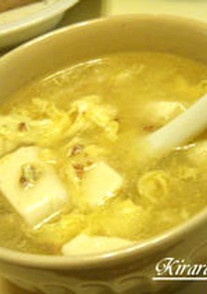 ＊ふわふわ卵入り♪塩麻婆豆腐のスープ＊-レシピのメイン写真