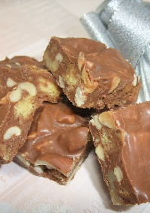 バレンタインに！簡単クランキーチョコ☆-レシピのメイン写真