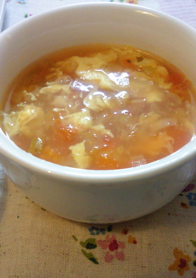 ★トマトのとろとろ中華スープ★-レシピのメイン写真