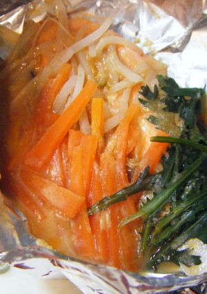 鮭のホイル焼きを柚子みそで♪-レシピのメイン写真