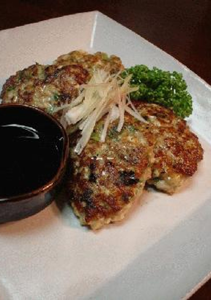 ポン酢でさっぱりといただく「京ねぎと豚挽き肉の小判焼き」-レシピのメイン写真