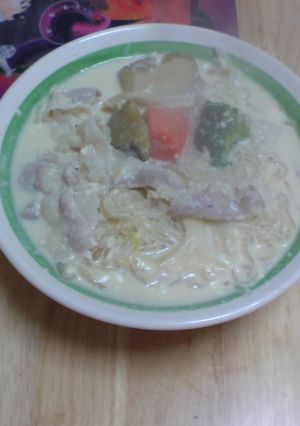 具沢山♪ヘルシー豆乳春雨スープ-レシピのメイン写真
