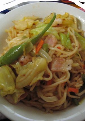 ● パセリの茎入りピリ辛焼きそば ●-レシピのメイン写真