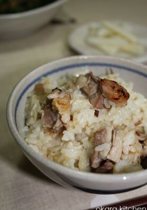 炙り 鶏ごぼう飯-レシピのメイン写真