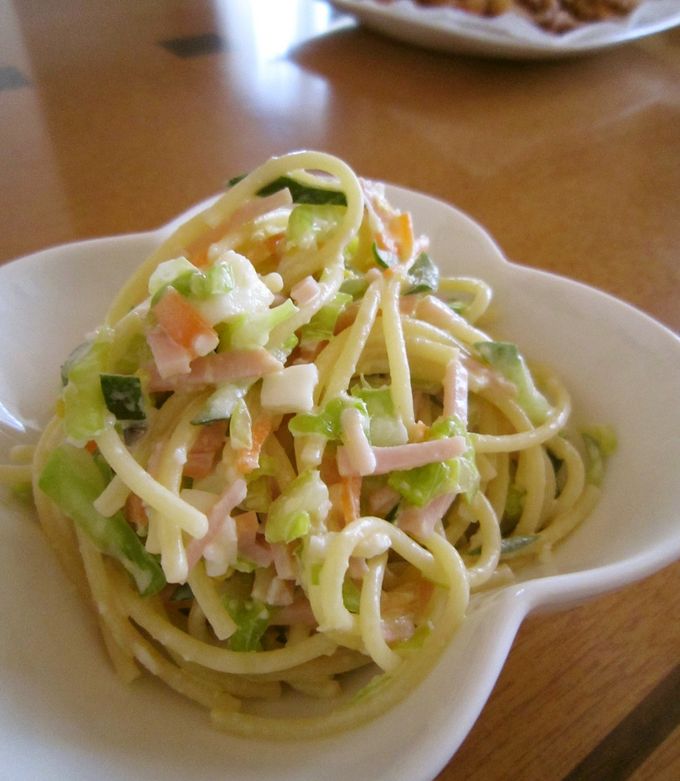 我が家の⁑スパゲッティサラダ⁑ by うっちゃん❤ 【クックパッド】 簡単