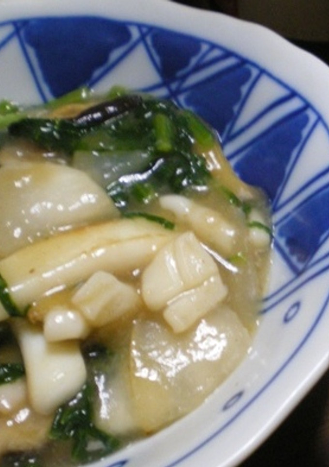剣先イカと蕪、生椎茸の中華旨煮-レシピのメイン写真