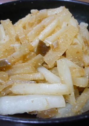 大根とザーサイのごま油炒め-レシピのメイン写真