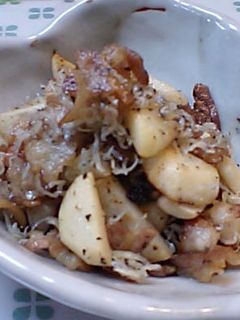 新食感!さといもと豚バラの塩炒め-レシピのメイン写真