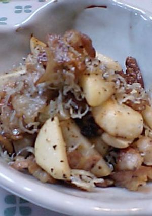 新食感！さといもと豚バラの塩炒め-レシピのメイン写真