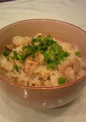 簡単ツナとナメタケの炊き込みご飯-レシピのメイン写真