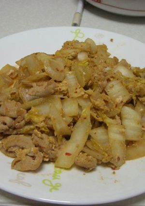 柚子ごしょうで豚キムチ風-レシピのメイン写真