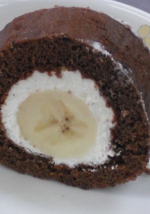 チョコバナナロール-レシピのメイン写真