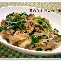 รูปของ 早・安・旨！豚肉ともやしの中華風炒め*