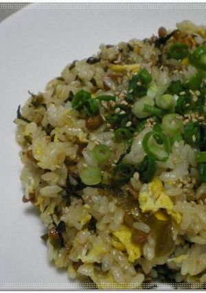 *たかなっとうチャーハン*-レシピのメイン写真