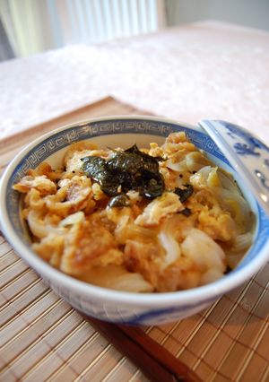 速攻丼ぶり朝ごはん☆いか天玉子とじ丼♪-レシピのメイン写真