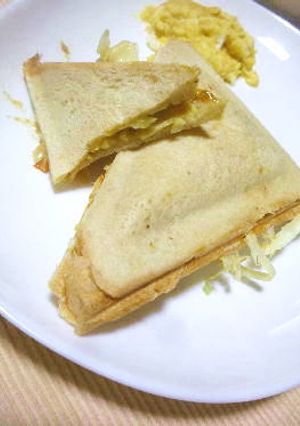 カレー&キャベツのホットサンド-レシピのメイン写真