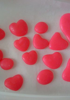ピンクハートのチョコ飾り♪-レシピのメイン写真
