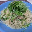 簡単★水菜とツナのピリ辛パスタ★