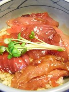 激安☆マグロのアラで漬け丼~♪-レシピのメイン写真