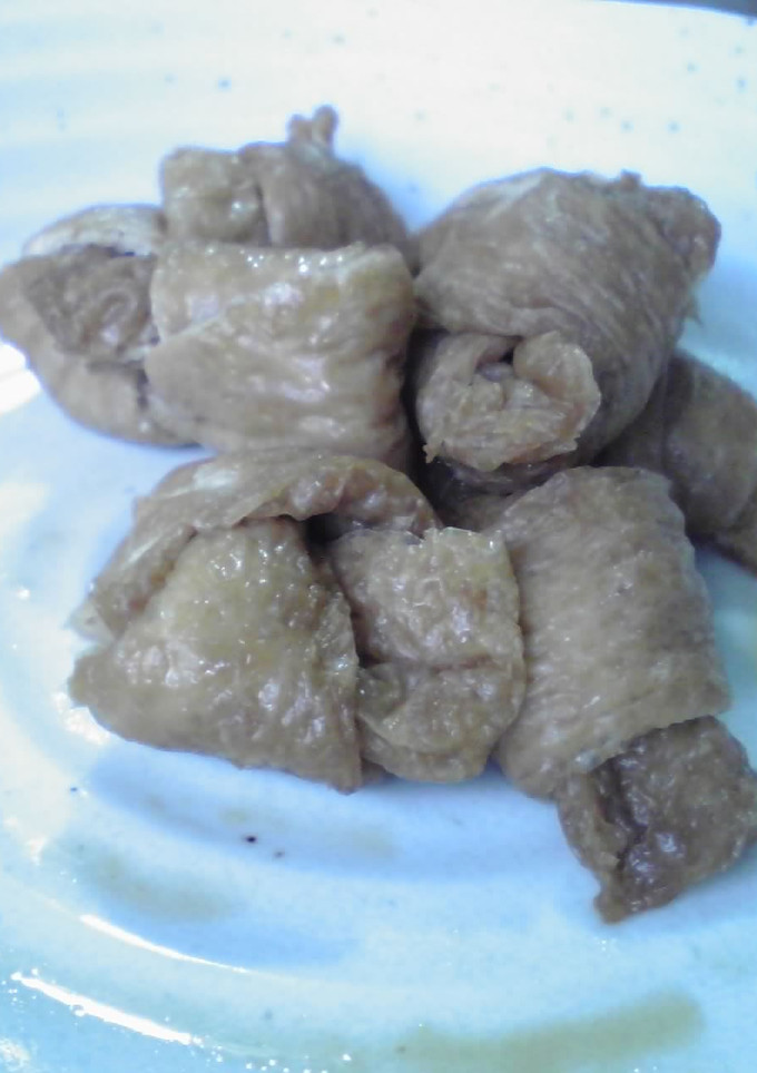油揚げの煮物（お稲荷さんの皮）-レシピのメイン写真