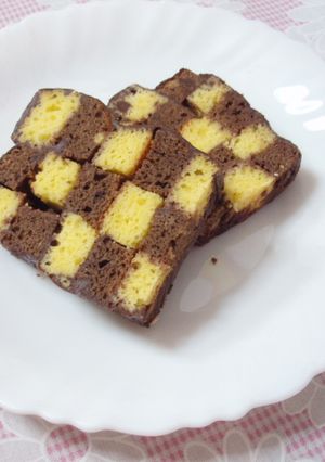 米粉で作る■□格子模様□■ケーキ-レシピのメイン写真