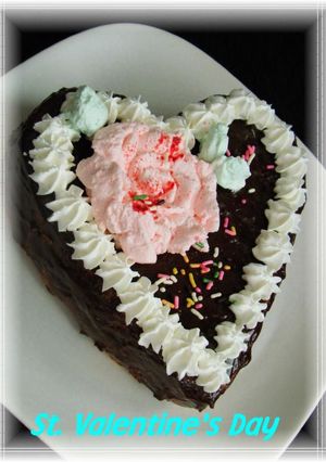 バレンタイン♡チョココーティングケーキ-レシピのメイン写真