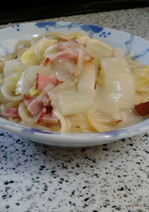 バターを使わないヘルシークリームパスタ-レシピのメイン写真