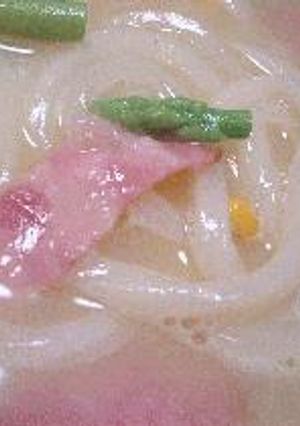 ♪簡単・ヘルシー!コーンポタージュうどん♪-レシピのメイン写真
