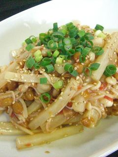 大根とえのきの納豆梅和え-レシピのメイン写真