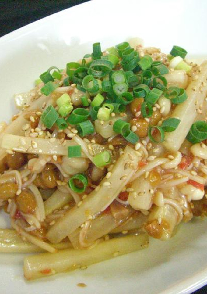 大根とえのきの納豆梅和え-レシピのメイン写真