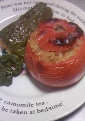 ギリシャのイエミスタ　トマトのライス詰め-レシピのメイン写真