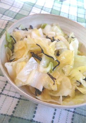 ゆでキャベツと塩昆布の和え物-レシピのメイン写真