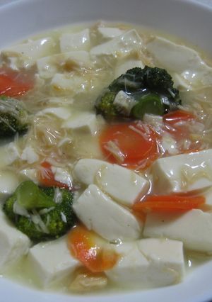 豆腐とホタテの葛煮-レシピのメイン写真