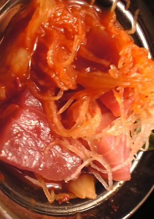 マグロと大根のつまのキムチタレ和え-レシピのメイン写真