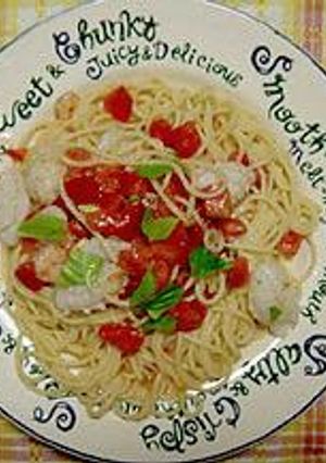 簡単 完熟フレッシュトマトの冷製パスタ-レシピのメイン写真