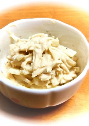 ウドと鶏ささみの味噌マヨ風味-レシピのメイン写真