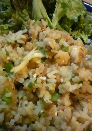ソフトさきいか入り☆納豆チーズ炒飯-レシピのメイン写真
