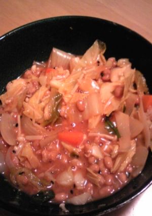 納豆でとろーん八宝菜-レシピのメイン写真